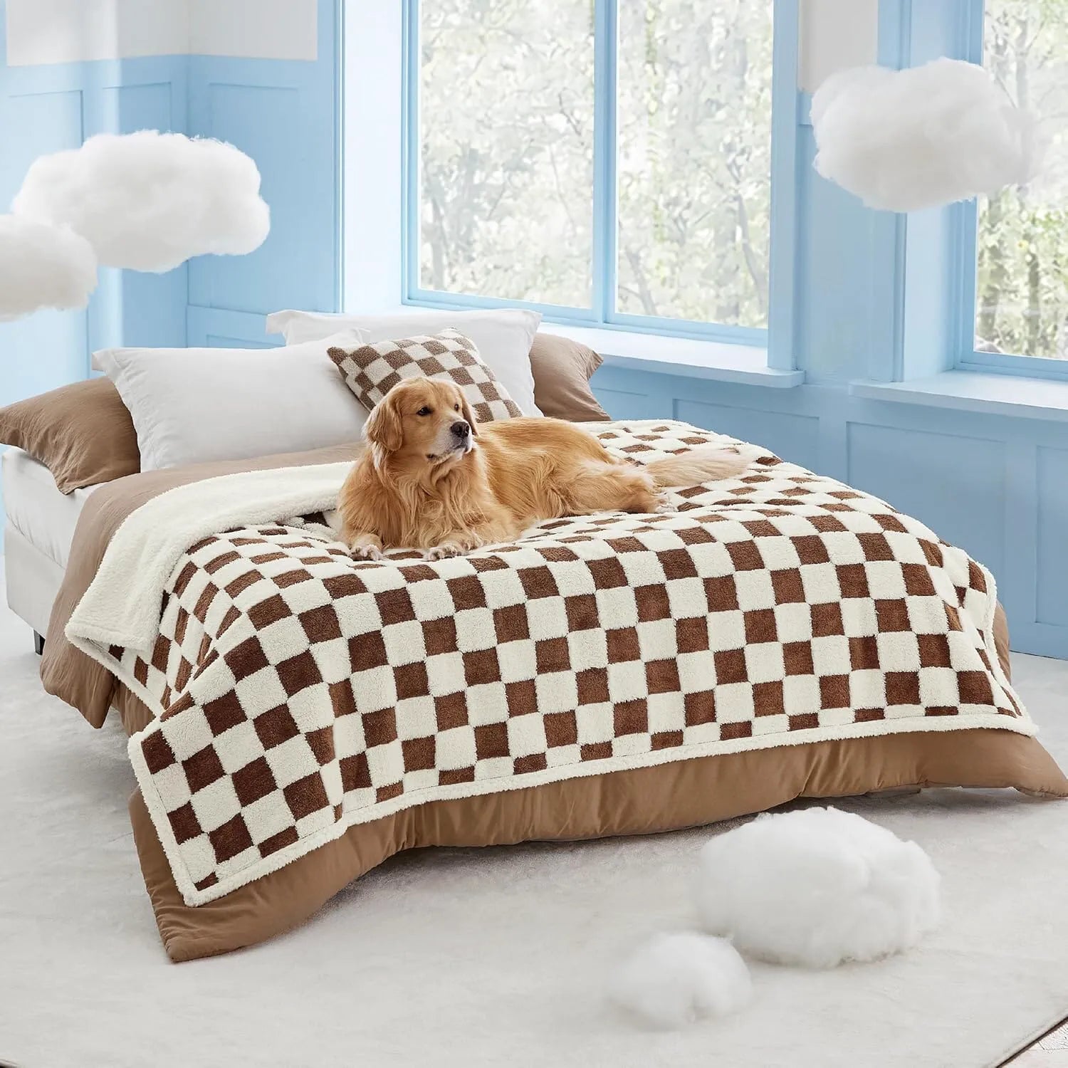 Lesure Waterproof Pet Blanket for Dogs and Cats