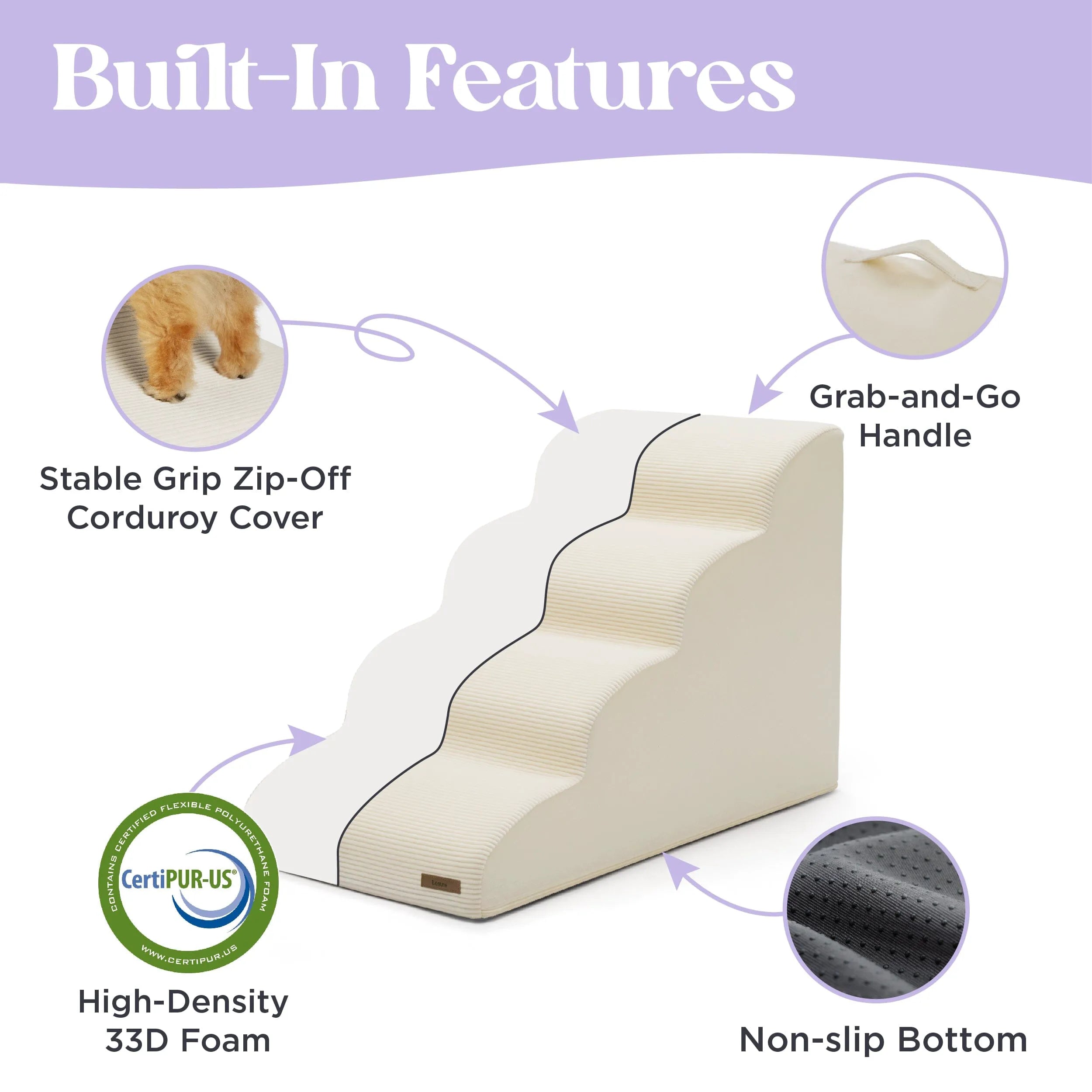 Lesure Orthopedic Dog Stairs