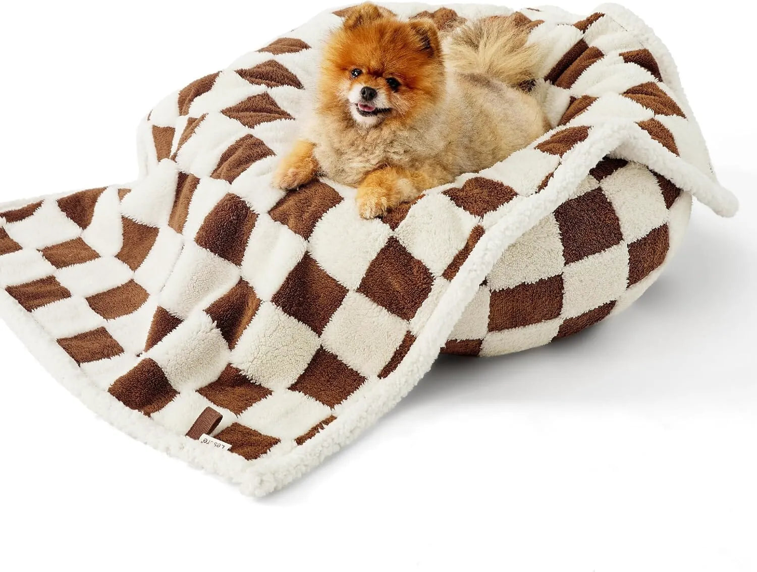 Lesure Calming Donut Bed & Blanket for Dogs and Cats