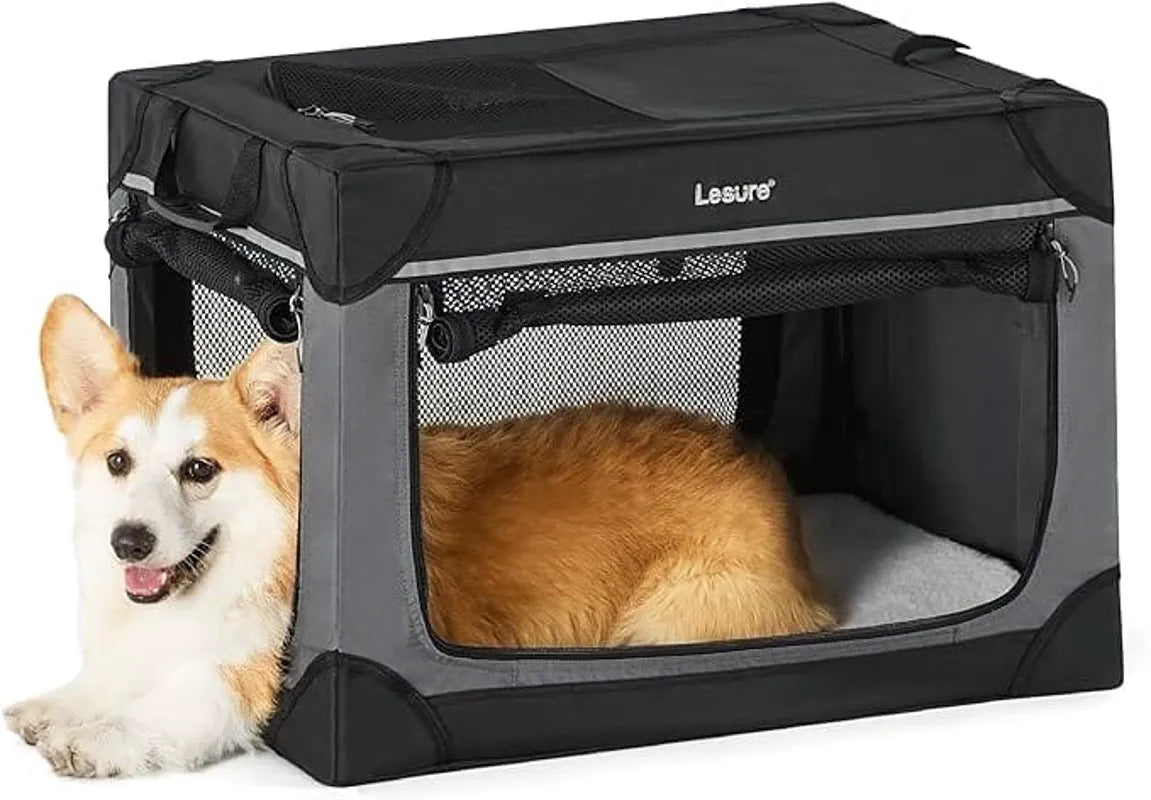 Lesure Soft Collapsible Dog Crate