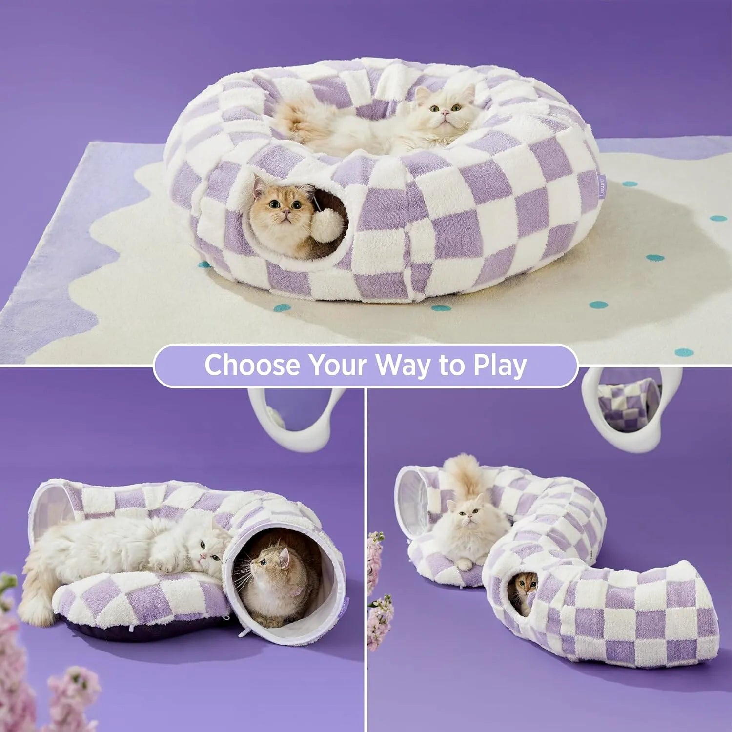 Lesure 2-in-1 Cat Tunnel Bed