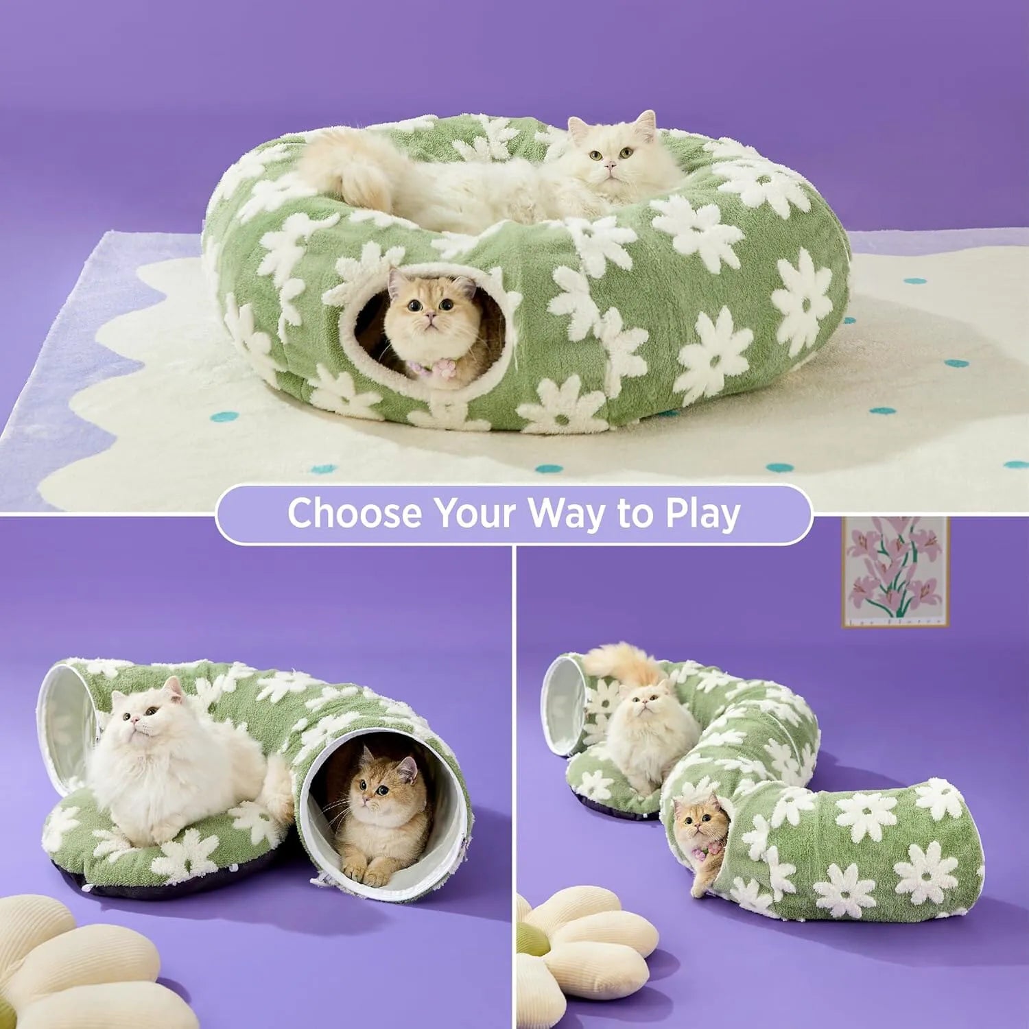 Lesure 2-in-1 Cat Tunnel Bed
