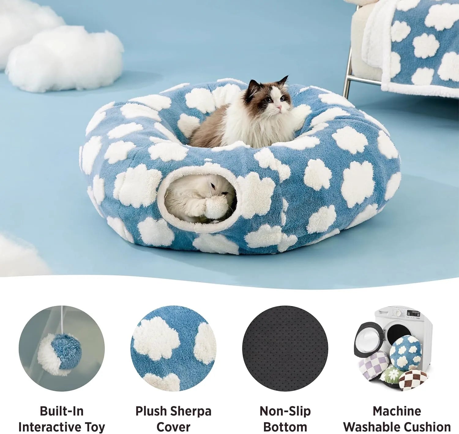 Lesure 2-in-1 Cat Tunnel Bed