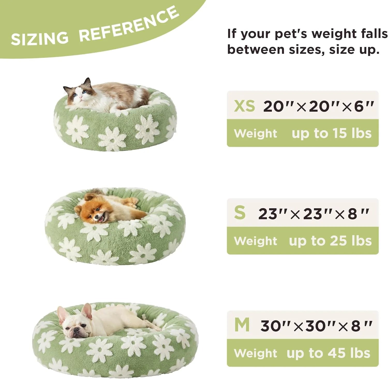 Lesure Calming Donut Bed & Blanket for Dogs and Cats