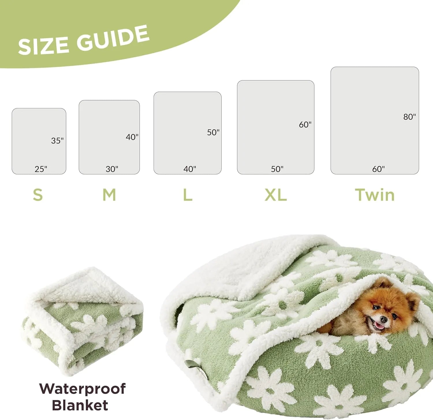 Lesure Calming Donut Bed & Blanket for Dogs and Cats