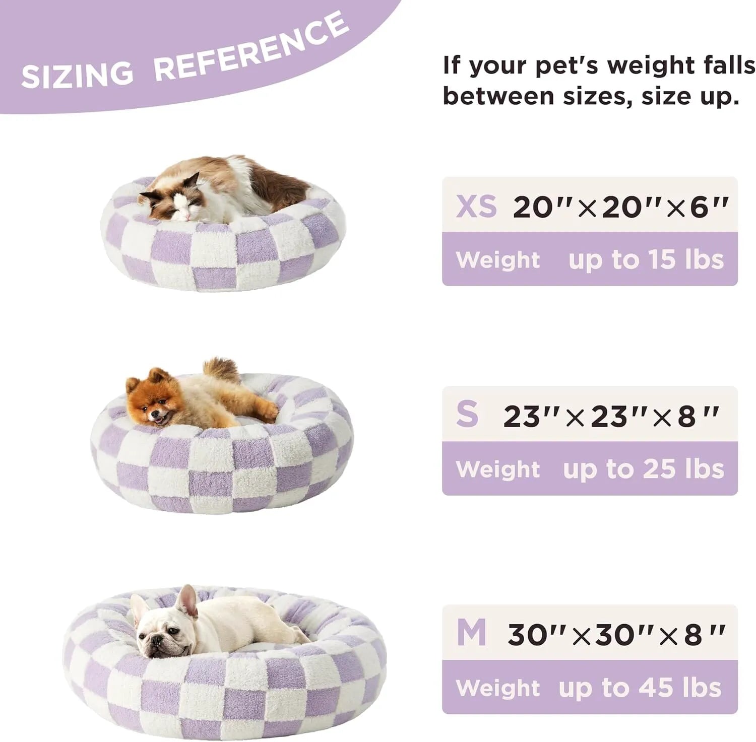 Lesure Calming Donut Bed & Blanket for Dogs and Cats