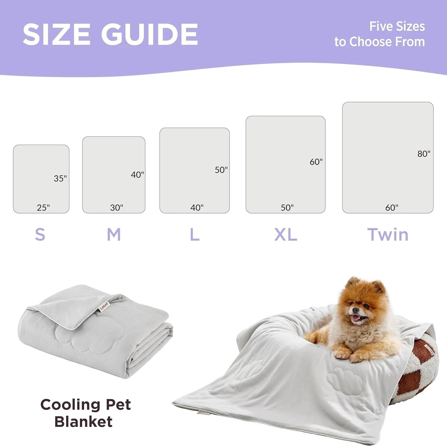Lesure Cooling Blanket for Cats and Dogs