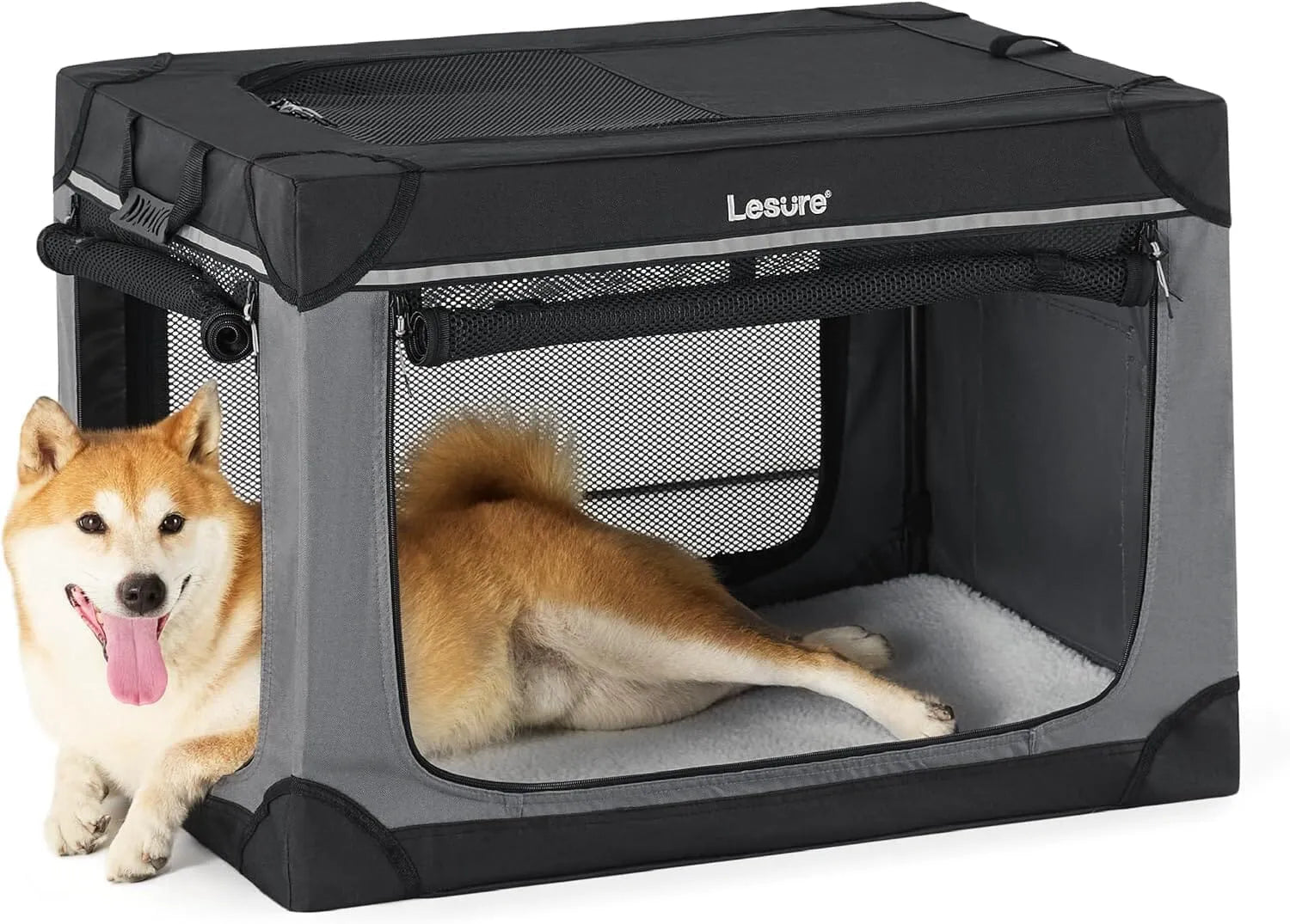 Lesure Soft Collapsible Dog Crate