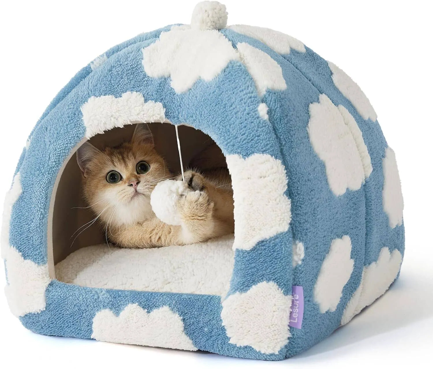 Lesure 2-in-1 Cat Cave Bed