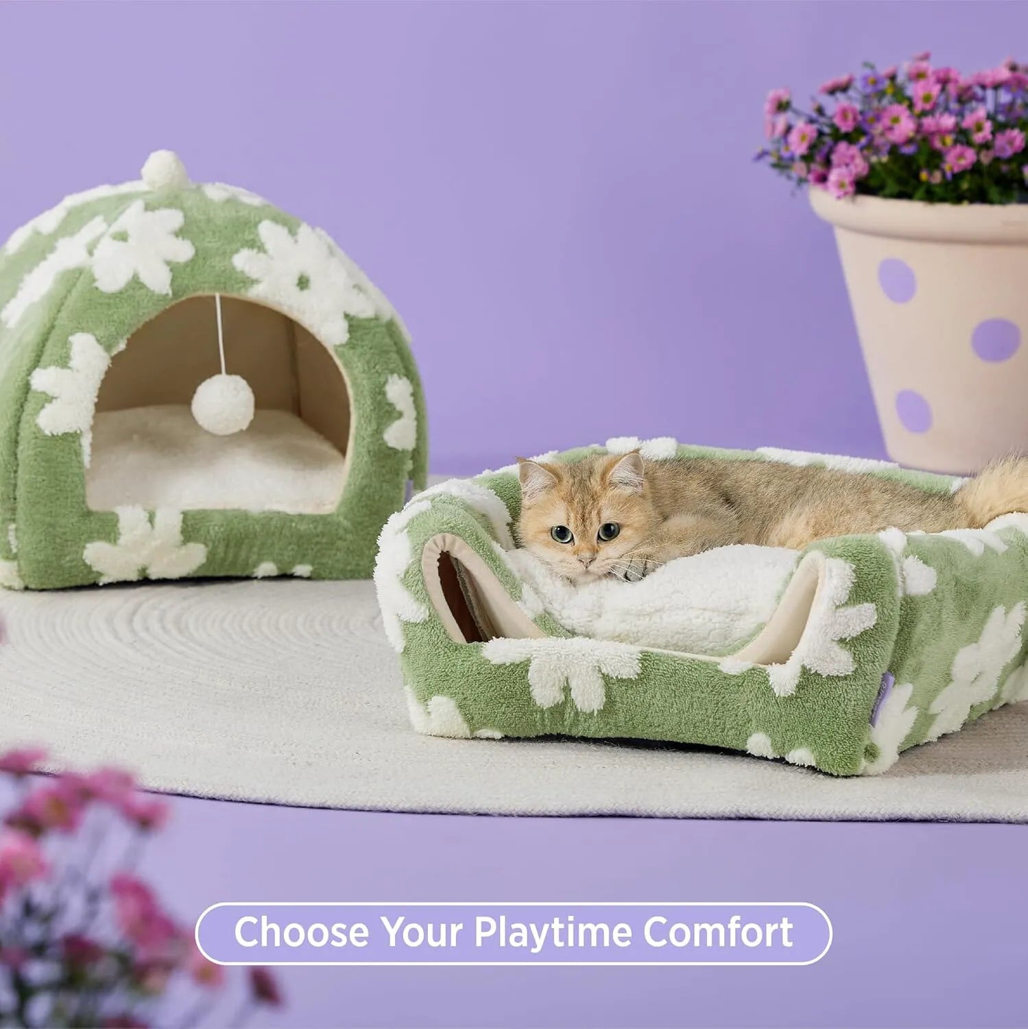 Lesure 2-in-1 Cat Cave Bed