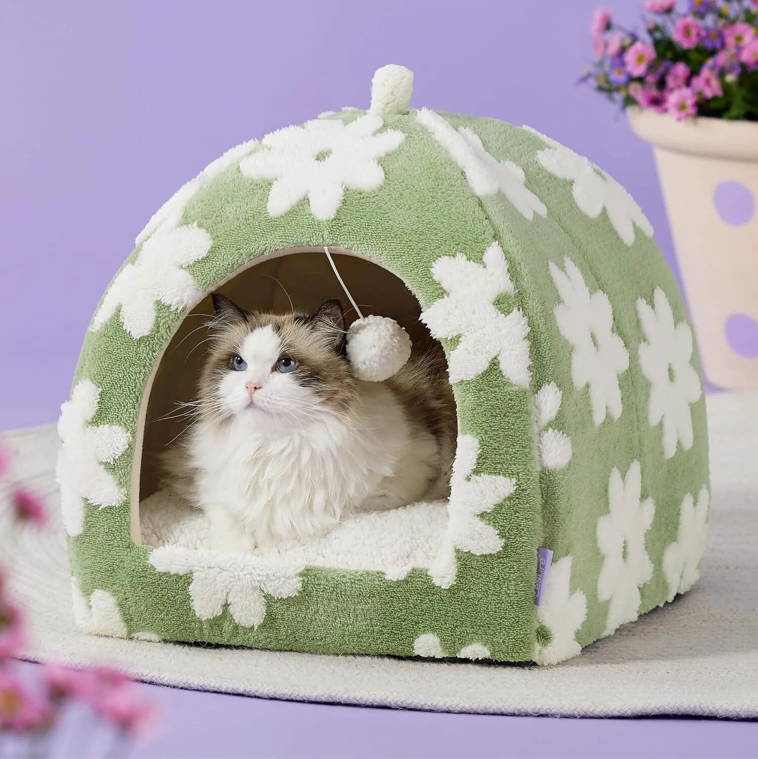 Lesure 2-in-1 Cat Cave Bed